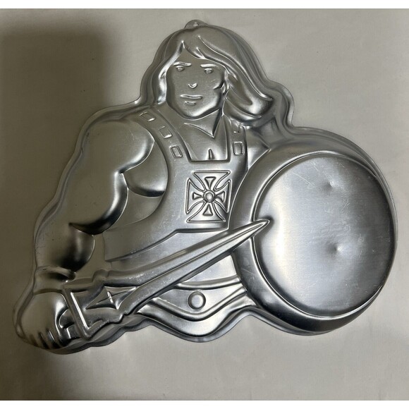 VTG 1983 Wilton He-Man Birthday Cake Pan Mold 2105-3184 Masters of the Universe - Picture 1 of 7